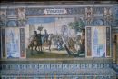 Tilework representing Toledo, Plaza de Espana, Seville